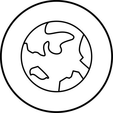 Toprak. Web simgesi basit illüstrasyon