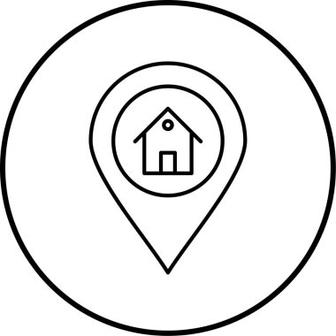 Konum simgesinin vektör illüstrasyonu