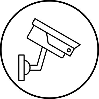 video kamera ikonu vektör illüstrasyonu