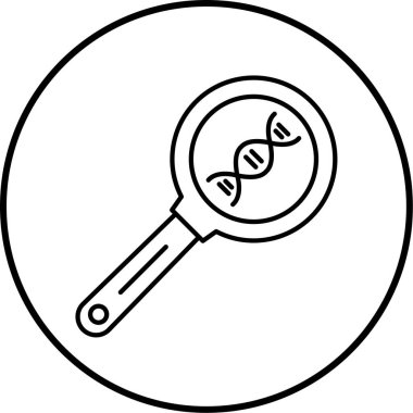 DNA simgesinin vektör illüstrasyonu