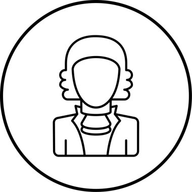 avatar. Web simgesi basit illüstrasyon