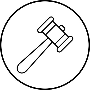 açık artırma vektör simgesi modern basit ve minimalist biçim