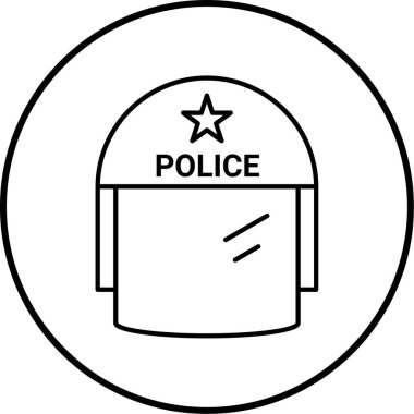 Polis simge vektör çizim