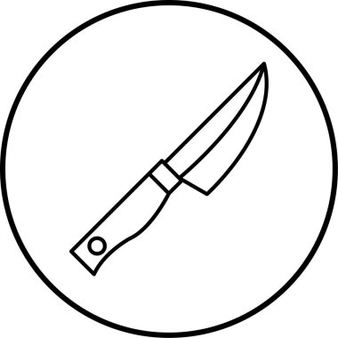 Bıçak. Web simgesi basit tasarım