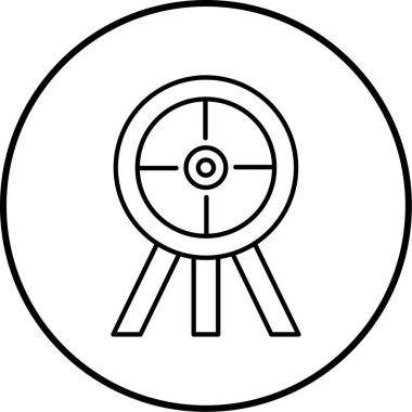 Hedef. Web simgesi basit illüstrasyon