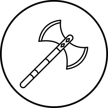 Bir kılıç simgesinin vektör illüstrasyonu