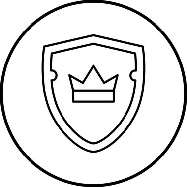 kalkan simgesi, vektör illüstrasyonu