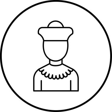 Kral simgesinin vektör illüstrasyonu