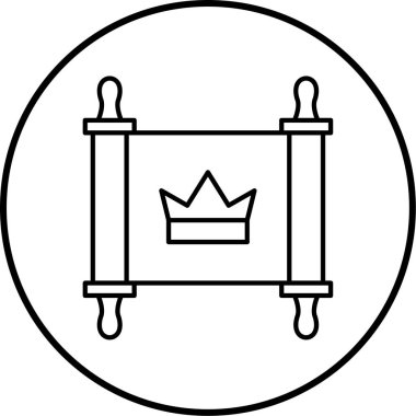 Güzel bir simgenin vektör illüstrasyonu