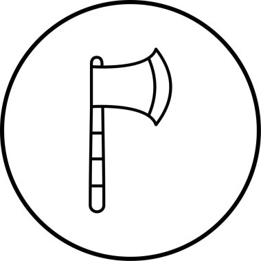 Balta simgesinin vektör illüstrasyonu