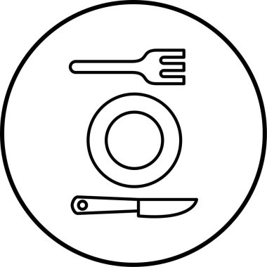 Gıda simgesinin vektör illüstrasyonu