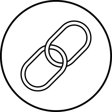 zincir simge vektör çizim