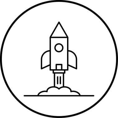 Başlangıç. Web simgesi vektör illüstrasyonu