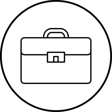 evrak çantası simgesi, vektör illüstrasyonu