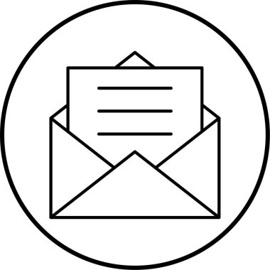 Posta simgesinin vektör illüstrasyonu