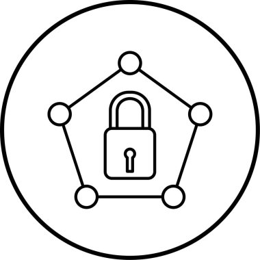 ikon vektör illüstrasyonunu kilitle