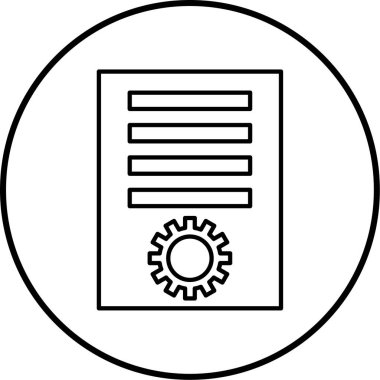 ayar simgesi vektör illüstrasyonu