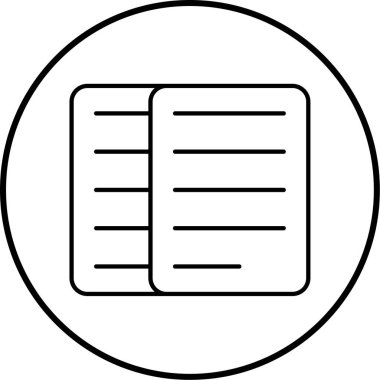 belge simgesi vektör illüstrasyonu