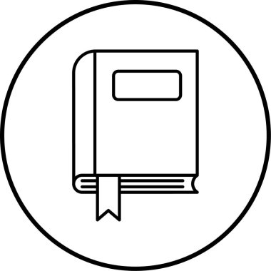 kitap simgesi vektör illüstrasyonu