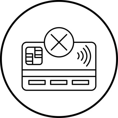 Kredi kartı vektör simgesi