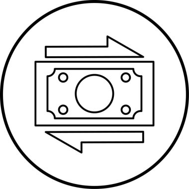 Para için. Web simgesi basit illüstrasyon