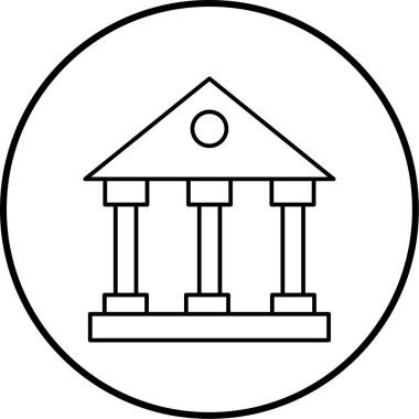 Banka Binası. vektör çizim