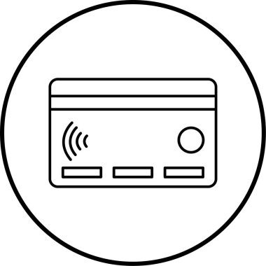 Kredi kartının vektör çizimi