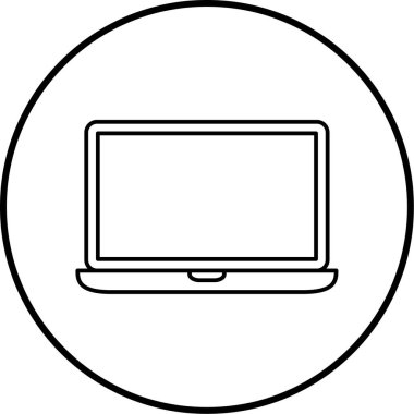 Bilgisayar. Web simgesi basit illüstrasyon