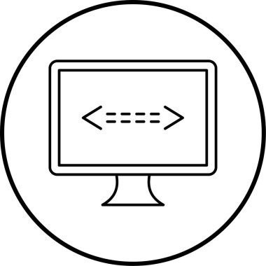 bilgisayar simgesi vektör illüstrasyonu