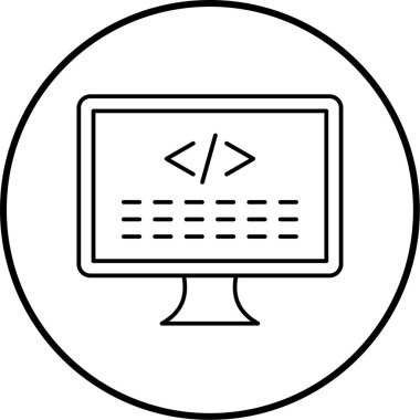 bilgisayar simgesi vektör illüstrasyonu