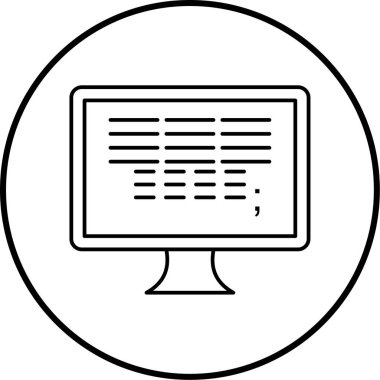 bilgisayar simgesi vektör illüstrasyonu