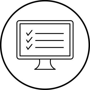 bilgisayar simgesi vektör illüstrasyonu