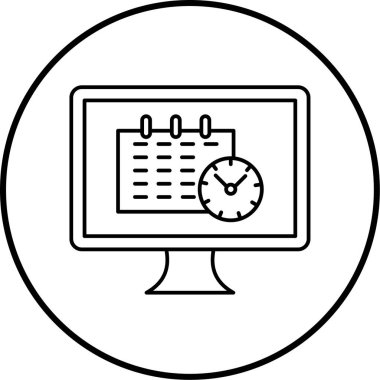 bilgisayar simgesi vektör illüstrasyonu