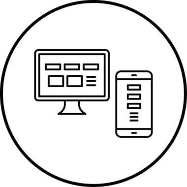 Gadget'ları simge vektör çizim