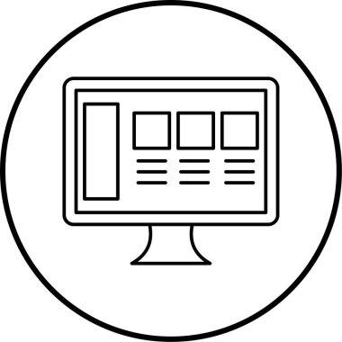 bilgisayar simgesi vektör illüstrasyonu