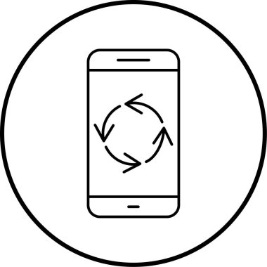 hareket eden telefon vektör çizim