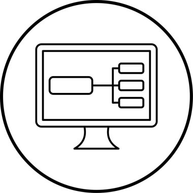 bilgisayar simgesi vektör illüstrasyonu