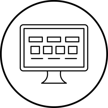 bilgisayar simgesi vektör illüstrasyonu