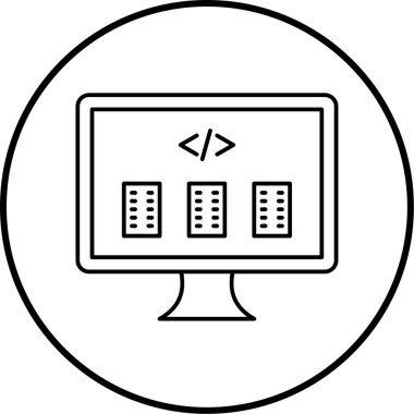 bilgisayar simgesi vektör illüstrasyonu