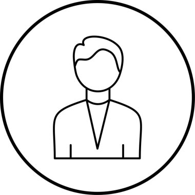 avatar. Web simgesi basit illüstrasyon