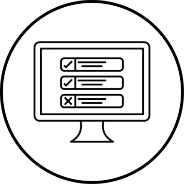 bilgisayar simgesi vektör illüstrasyonu