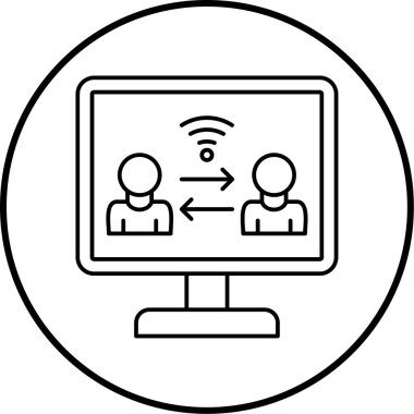 wifi iletişim ikonu vektör illüstrasyonuName