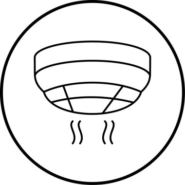 Sıcak hava balonu simgesinin vektör çizimi