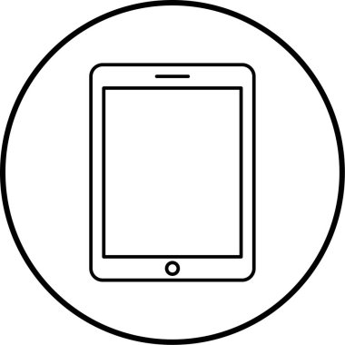 Cep telefonu simgesi, vektör illüstrasyonu