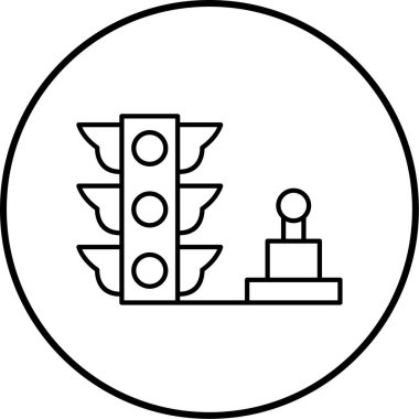 Yol simgesi, vektör illüstrasyonu