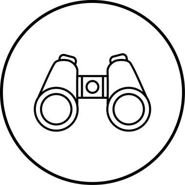 Dürbün. Web simgesi basit illüstrasyon