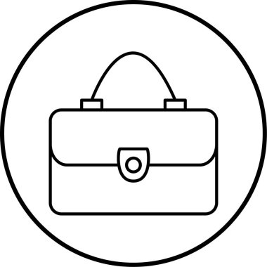 evrak çantası ikonu vektör illüstrasyonu