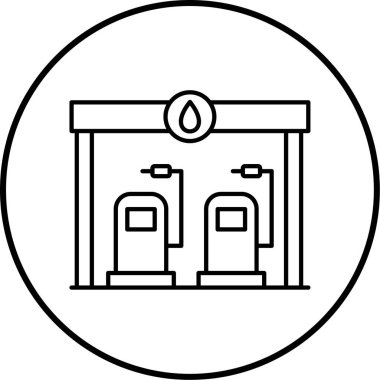 yağ pompası simgesi, vektör illüstrasyonu