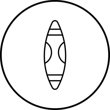 sörf tahtası simgesi vektör illüstrasyonu