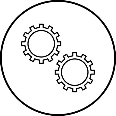 ayar simgesi vektör illüstrasyonu